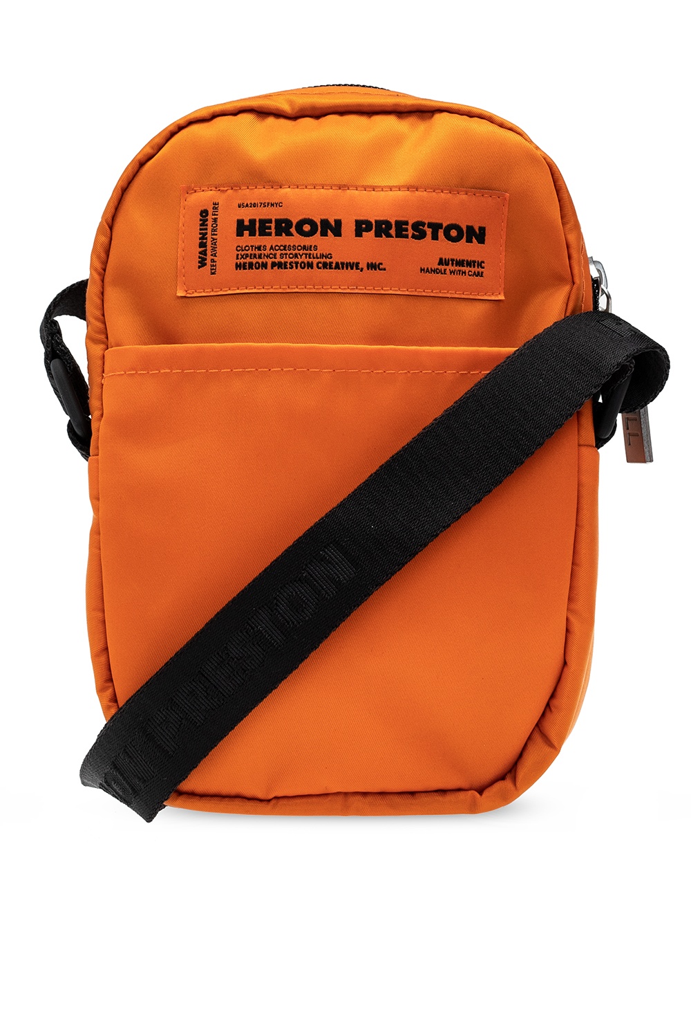 Heron Preston Shoulder bag with logo | Red Leather Large